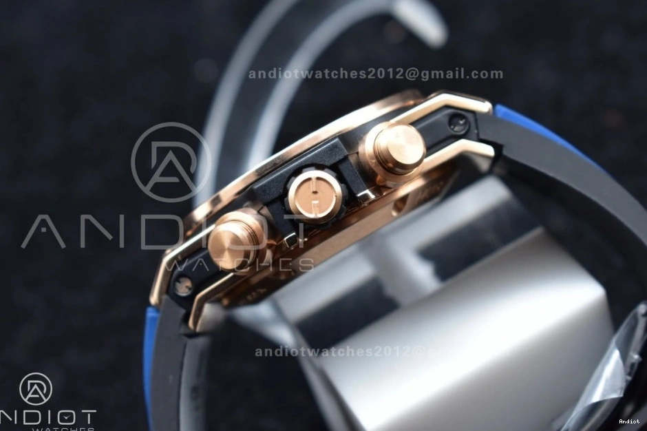 on 1:1 RG Strap Blue Unico Big Best Rubber Skeleton Blue Hublot Bang Dial ZF A1280 Edition 1122